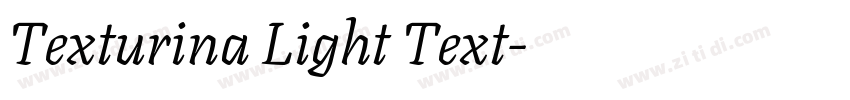 Texturina Light Text字体转换